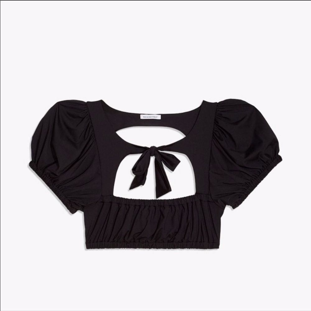 WeWoreWhat Black Bikini Top